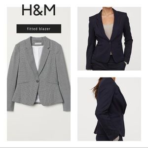 H&M - fitted blazer in grey